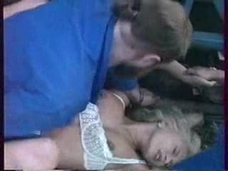 Four men rape pretty blonde Lea Martini